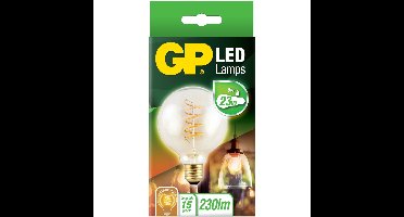 LED Vintage Gold G95 5W E27 - Sfeervolle Filament Lamp Grote Bol