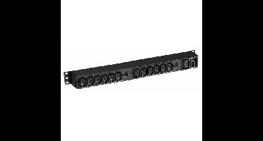 EFLX12I energiedistributie 13 AC-uitgang(en) 1U Zwart