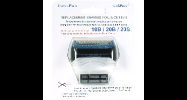 Scheerhoofden Combipack 10B/20B/20S - Vervangset voor Elektrische Scheerapparaten