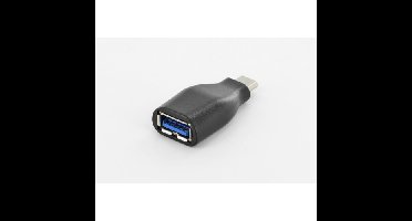 AK-300506-000-S tussenstuk voor kabels USB C USB A Zwart