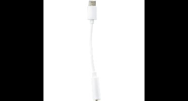 USB-C naar 3.5mm jack adapter wit - audio adapter voor smartphone, tablet en laptop