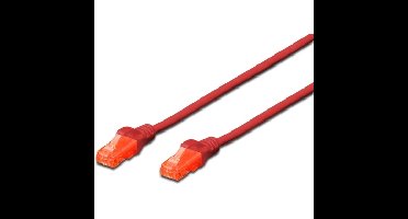 DK-1617-0025/R netwerkkabel Rood 0,25 m Cat6 U/UTP (UTP)