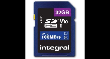 SDHC Kaart 32GB V10 - 100MB/s High Speed Geheugenkaart
