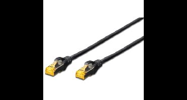 DK-1644-A-0025/BL netwerkkabel Zwart 0,25 m Cat6a S/FTP (S-STP)