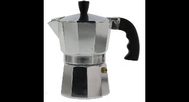 Espressokan 3 kops - traditionele Italiaanse percolator voor 3 espresso's (150 ml)