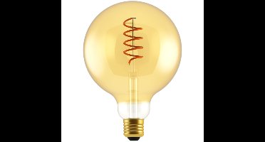 LED Spiralflame G125 5W E27 Vintage Gold - Decoratieve Filamentlamp