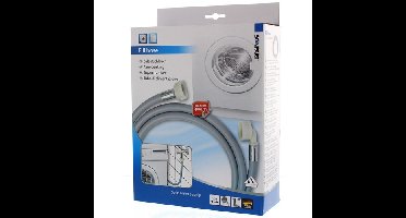 Aanvoerslang 1,5 meter haaks voor wasmachine en vaatwasser 90 bar