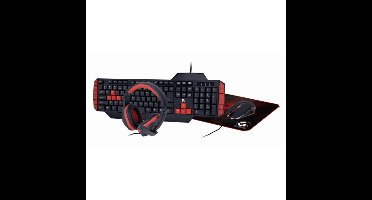 Ultimate 4-in-1 Gaming Kit met Toetsenbord, Muis, Muismat en Headset