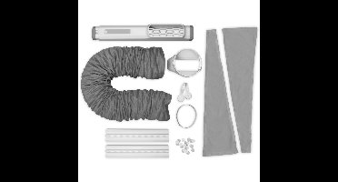 AWK04 Raamset compleet met 2 stoffen raam zijafdekkingen