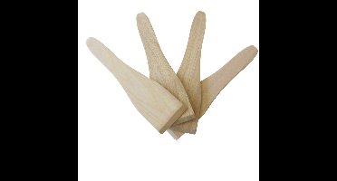 Houten spatels, 4 stuks