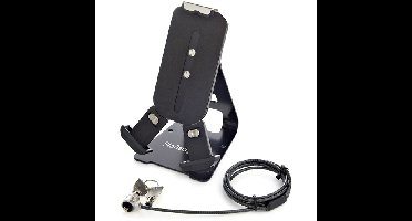 Beveiligde Tabletstandaard met K-Slot Kabelslot - Vergendelbare Tablethouder voor 7.9"-13" Tablets - Universele Verstelbare Tabletsteun voor Bureau -