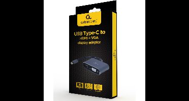 USB-C naar HDMI/VGA Adapter - Grijs