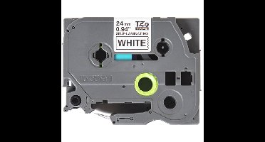 TZESL251 labelprinter-tape Zwart op wit