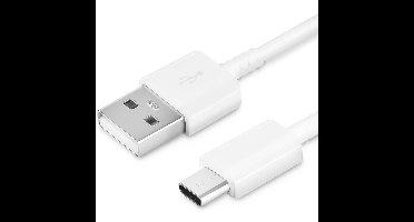 USB-A naar USB-C Oplaadkabel Wit - Origineel