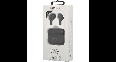 draadloze oordopjes zwart met Bluetooth 5.1 en microfoon