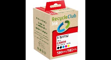 CLI-581XXL / PGI-580XXL Inkt Cartridges Multipack Zwart + Kleur