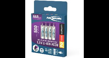 Oplaadbare AAA Batterijen met USB-C Oplader - Set met AAA Accus en USB-C Kabel