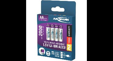 Oplaadbare AA Batterijen met USB-C aansluiting