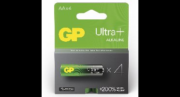 Ultra+ Alkaline AA Batterijen - 4 stuks