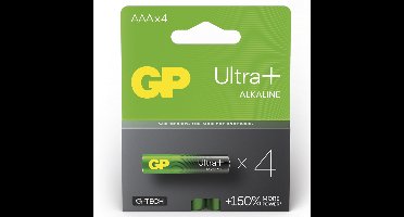 Ultra Plus AAA Alkaline Batterijen 1,5V - 4 stuks