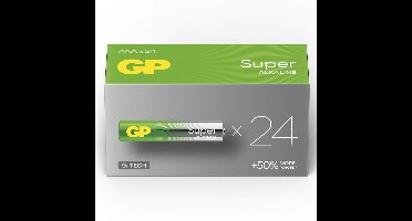 Super Alkaline AAA Batterijen - Voordeelverpakking 24 stuks