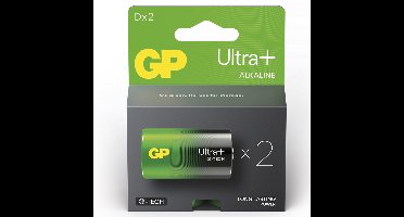 Ultra Plus Alkaline D Batterijen - 1,5V - Longlife - Voordeelverpakking 2 stuks