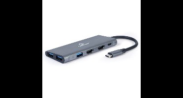 USB Type-C 3-in-1 multi-port adapter met Hub, 4K HDMI en PD