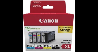 PGI-1500XL Multipack 4-kleuren inktcartridges (BK/C/M/Y) voor MAXIFY printers