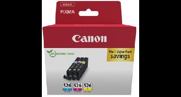 CLI-526 C/M/Y Multipack - Originele Inktcartridges (CMY) voor PIXMA-printers