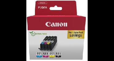 CLI-551 BK/C/M/Y Multipack - Originele Inktcartridges (4-pack)