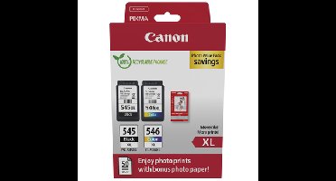 PG-545XL/CL-546XL Photo Paper Value Pack hoge capaciteit inkt + fotopapier