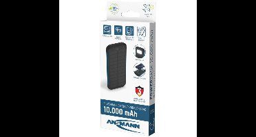 Outdoor Solar Powerbank 10.000 mAh met Draadloos Opladen en LED-Lamp