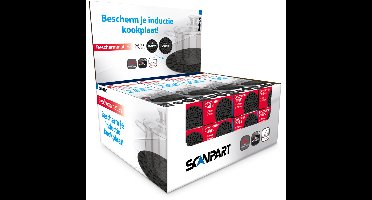 Inductiemat Display - 12 stuks hittebestendige beschermmatten voor inductiekookplaat