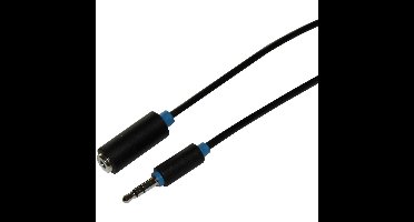 3,5 mm stereo verlengkabel mannelijk-vrouwelijk recht 3 meter