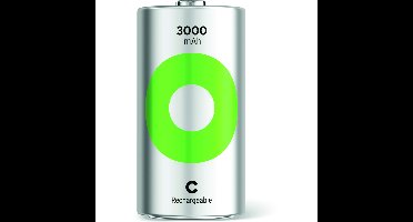 GP ReCyko 3000mAh C Oplaadbare Batterij - 1,2V NiMH met Lange Levensduur