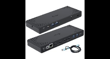 USB 3.0 / USB-C / Thunderbolt 3 Dual Display Docking Station Gen2 + Power Delivery 100W