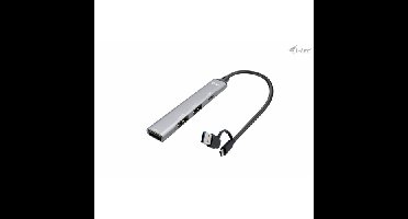 USB-C/USB-A Metal HUB 1x USB 3.0 + 3x USB 2.0
