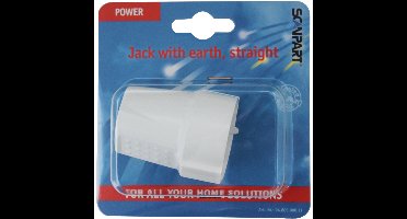 contrasteker met randaarde recht wit