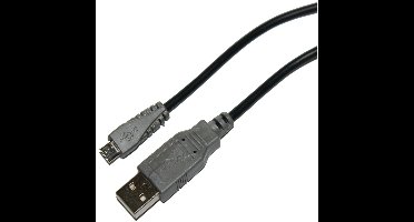 USB kabel A (male) naar Micro USB (male) 0,5 meter