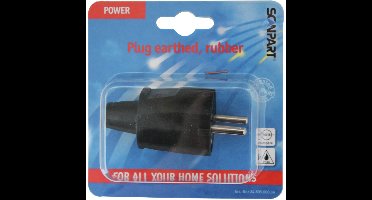 PVC stekker met randaarde 10/16A wit