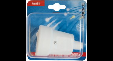 Contrasteker met randaarde PVC wit