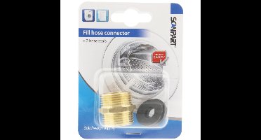 Aanvoerslang Verbindingsset Brons - Koppelset voor 2 Aanvoerslangen