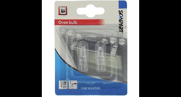 Ovenlamp G4 20W 300°C halogeen