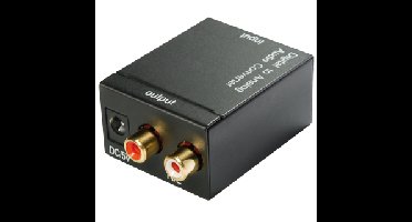 Digitale naar analoge audio converter met Toslink en RCA (S/PDIF coax) ingang