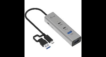 Metal Universal Charging HUB 2xUSB-C + 2x USB-A Port + Power Delivery 85W