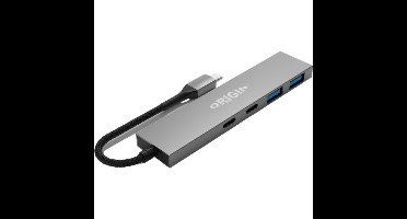 OS-HUB-USB3/C laptop dock & poortreplicator Bedraad USB 3.2 Gen 1 (3.1 Gen 1) Type-A + Type-C Grijs