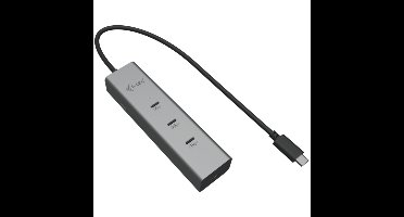 Metal USB-C Charging HUB 5port with USB-C video 8K + Power Delivery 85W