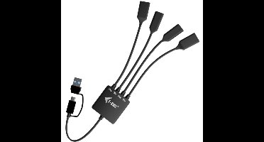 USB-C/USB-A Cable HUB 4 port (2x USB-C, 2x USB-A)