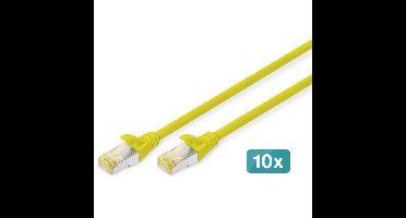 DK-1644-A-010-Y-10 netwerkkabel Geel 1 m Cat6a S/FTP (S-STP)