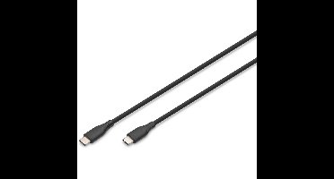 AK-300341-005-S USB-kabel USB 2.0 0,5 m USB C Zwart, Wit
